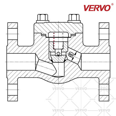 BS5352 Piston Check Valve Lift Check Valve Forged Steel Check Valve A182 F316L DN50 150LB Check Valve Non Return Valve