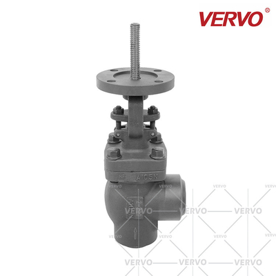 Electric Polished Rod Angle Globe Valve 800LB Socket Welded